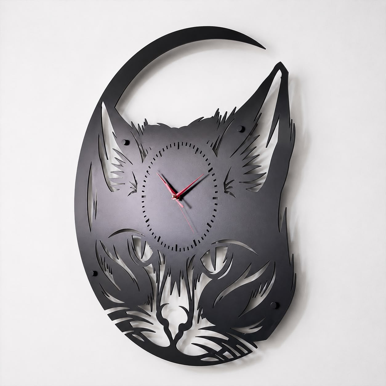 Luxurious Cat Metal wall clock 68X64cm