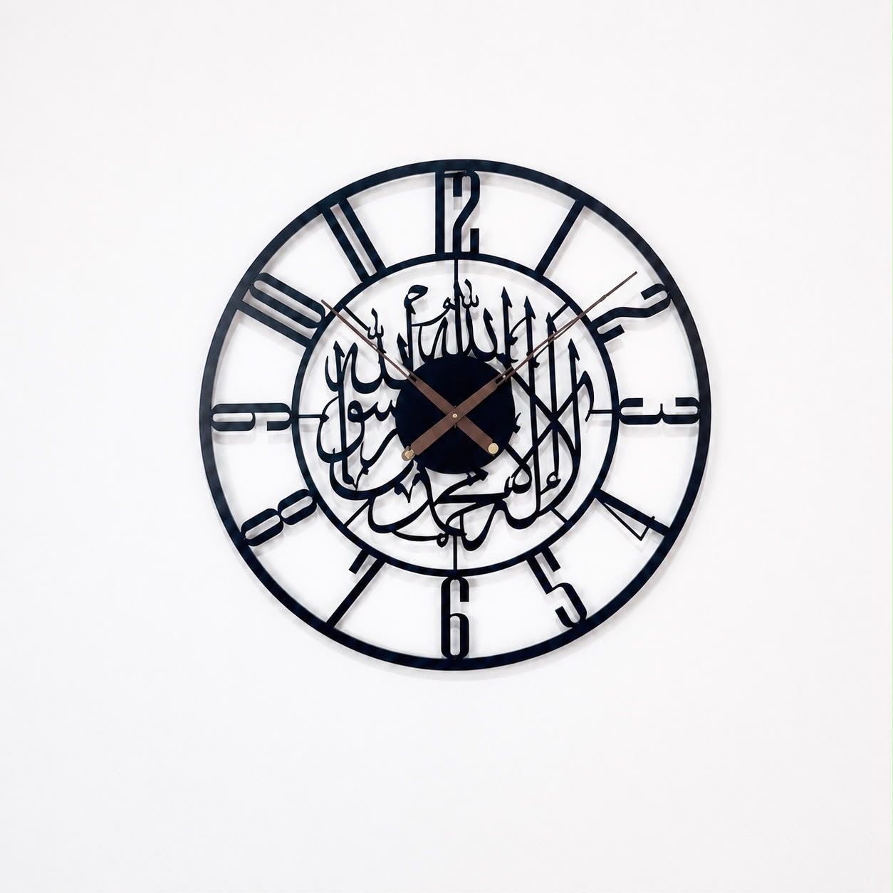 Metal islamic wall clock 64X64 cm