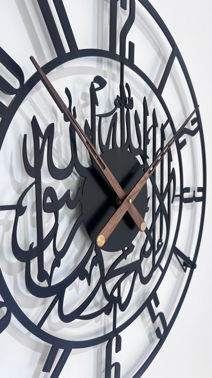 Metal islamic wall clock 64X64 cm